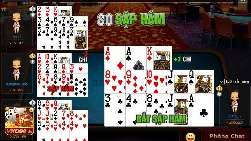 Tổng hợp một số lưu ý khi chơi Mậu Binh VND88